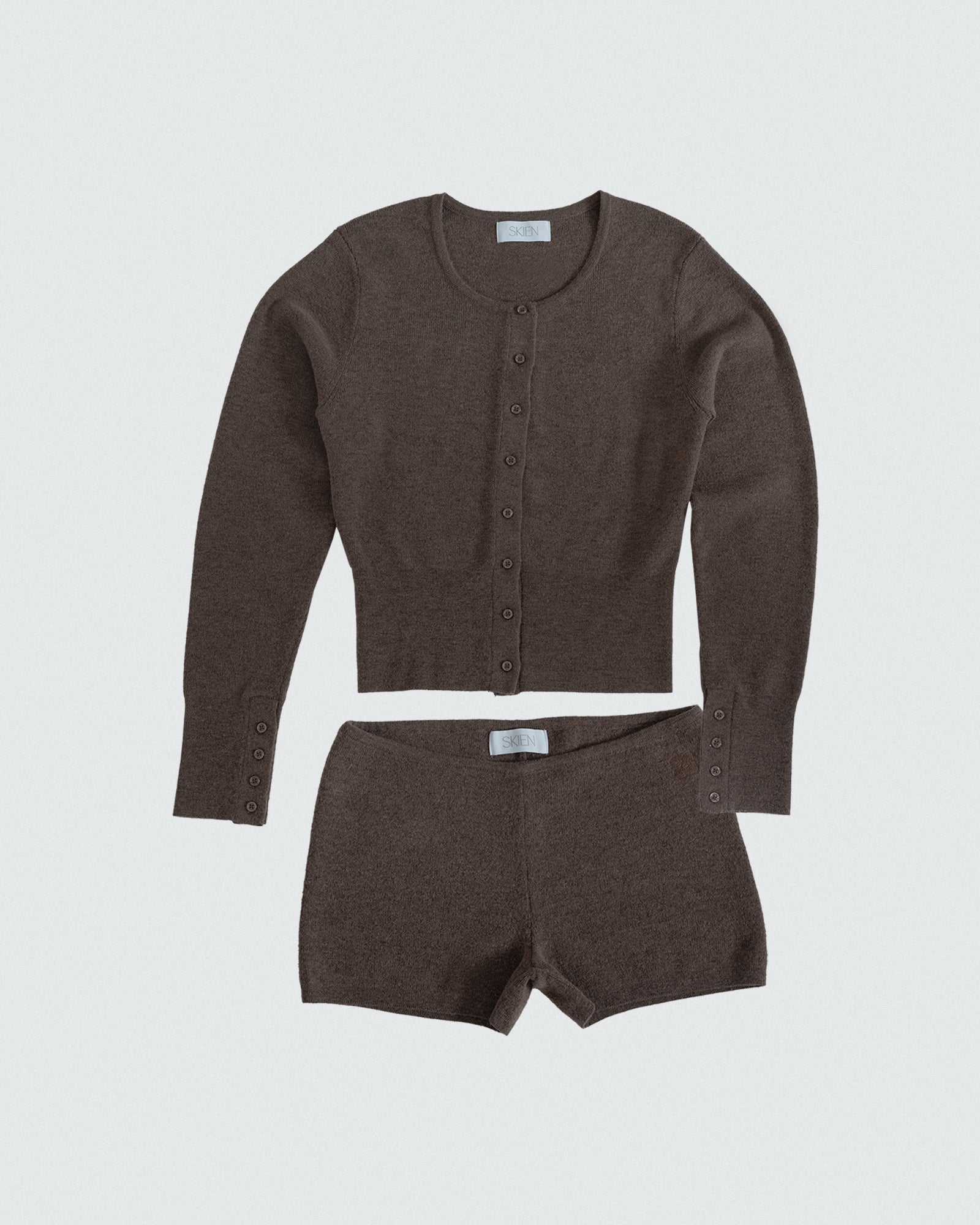 Cardigan Set - Coffee